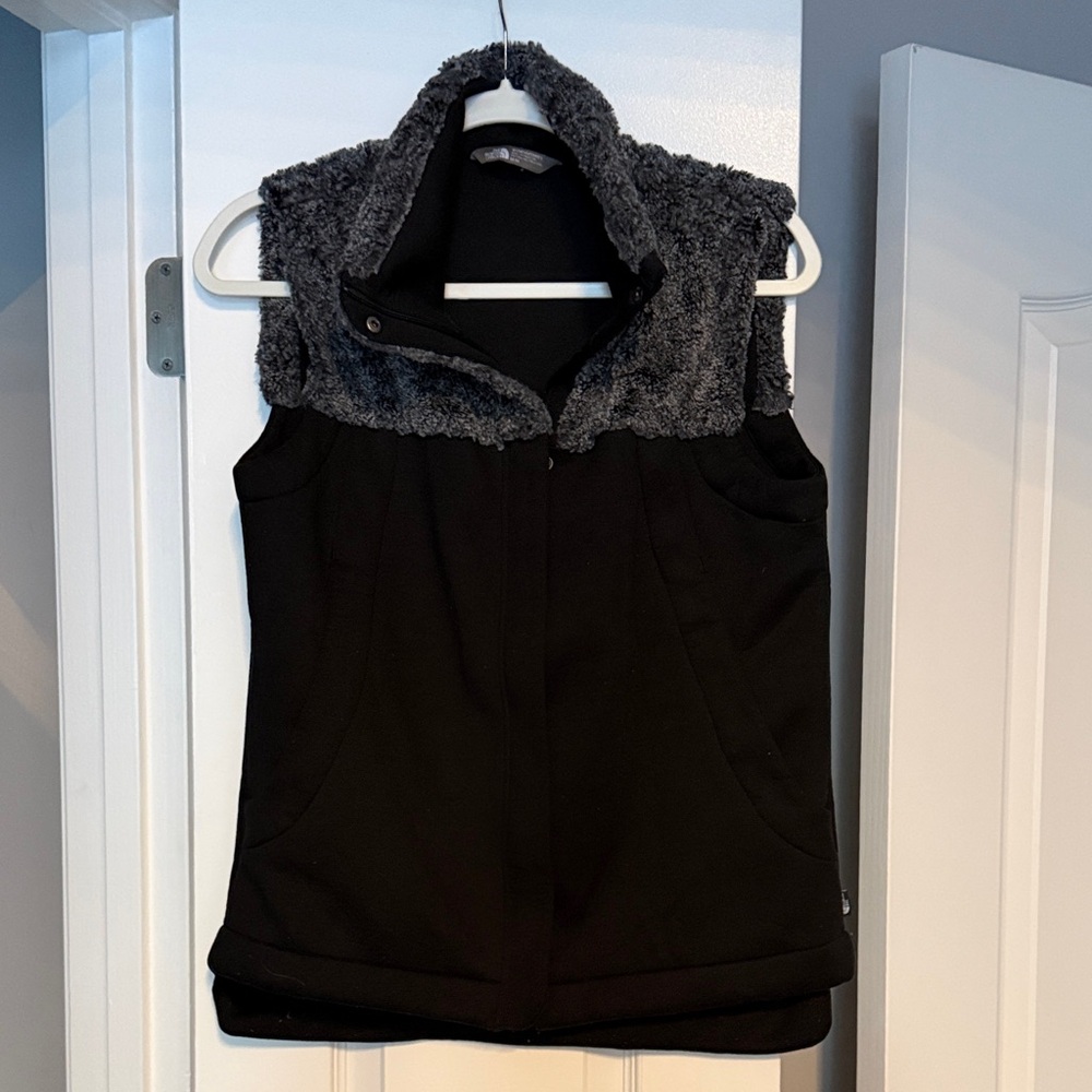 The North Face Black and Gray Vest